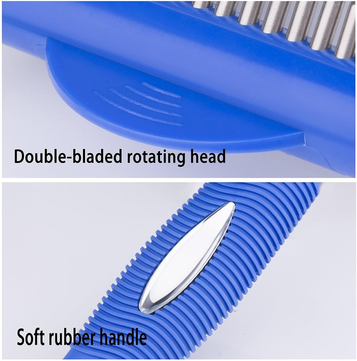 Deshedding Grooming Tool: Undercoat Rake and Brush for Dogs, Cats, and Horses